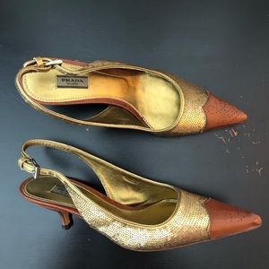 prada cap toe slingback